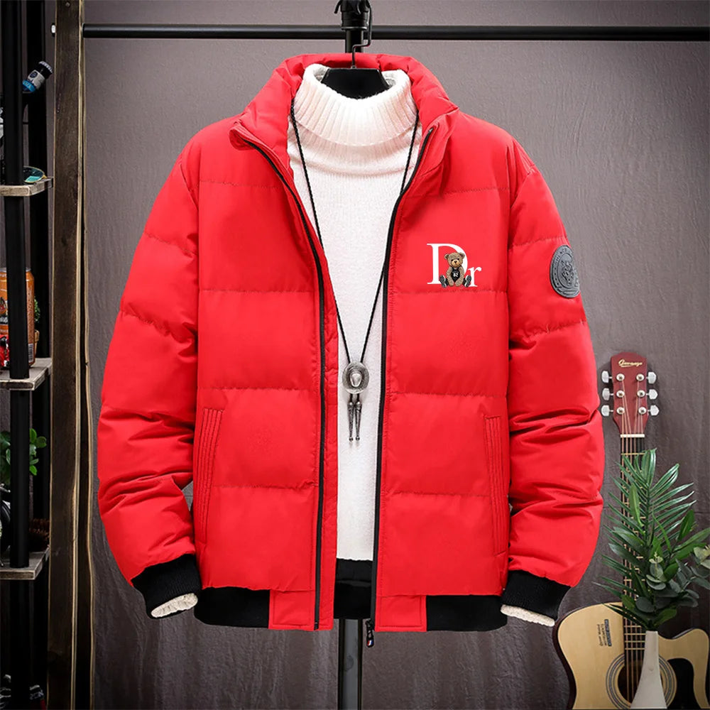 Men's Thick Puffer Winter Jacket – Waterproof Warm Padded Coat