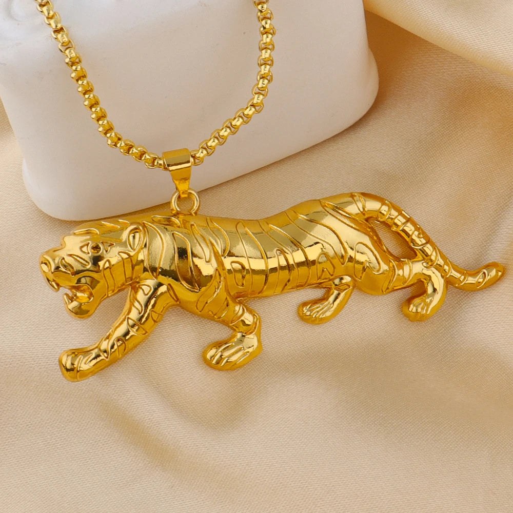 18K Gold Plated Stainless Steel Pendant Necklace - Hip Hop Chain Jewelry