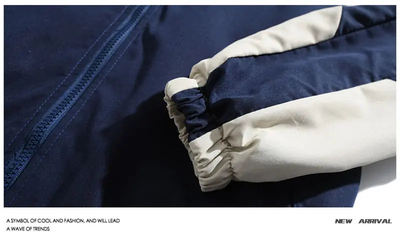 Men's Reflective Striped Hip Hop Windbreaker Jacket – Harajuku Streetwear Coat