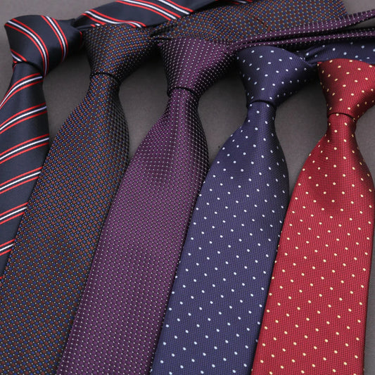 Men's luxury Plaids Tie for Wedding Suits Shirts Jacquard Gift Necktie for Groom Casual Wear Business Party Outfit