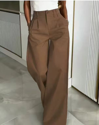 Loose Flowing Figure-flattering Casual Floor-length Pants