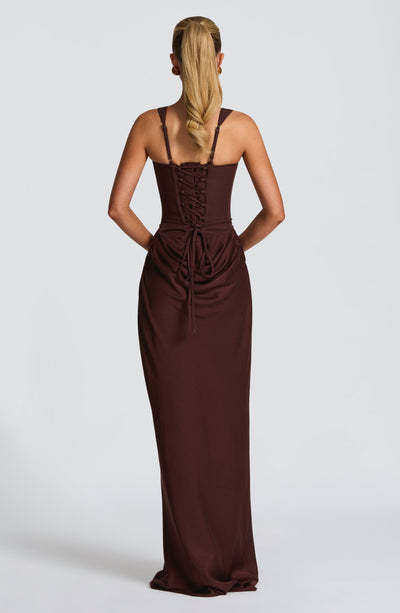 Women's Strapless Sleeveless Sheath Maxi Dress – Elegant Evening Gown